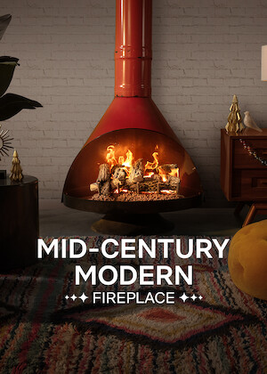 Mid-Century Modern Fireplace poster