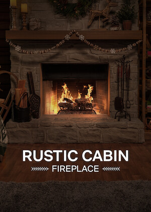 Rustic Cabin Fireplace poster